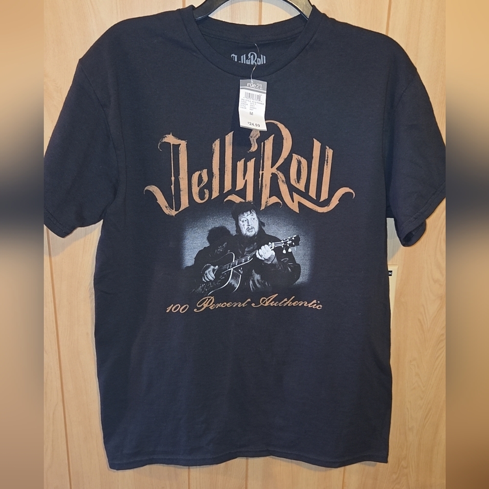 Jelly Roll New T-shirt Size Medium Unisex 100 Percent Authentic 2023 Manhead LLC